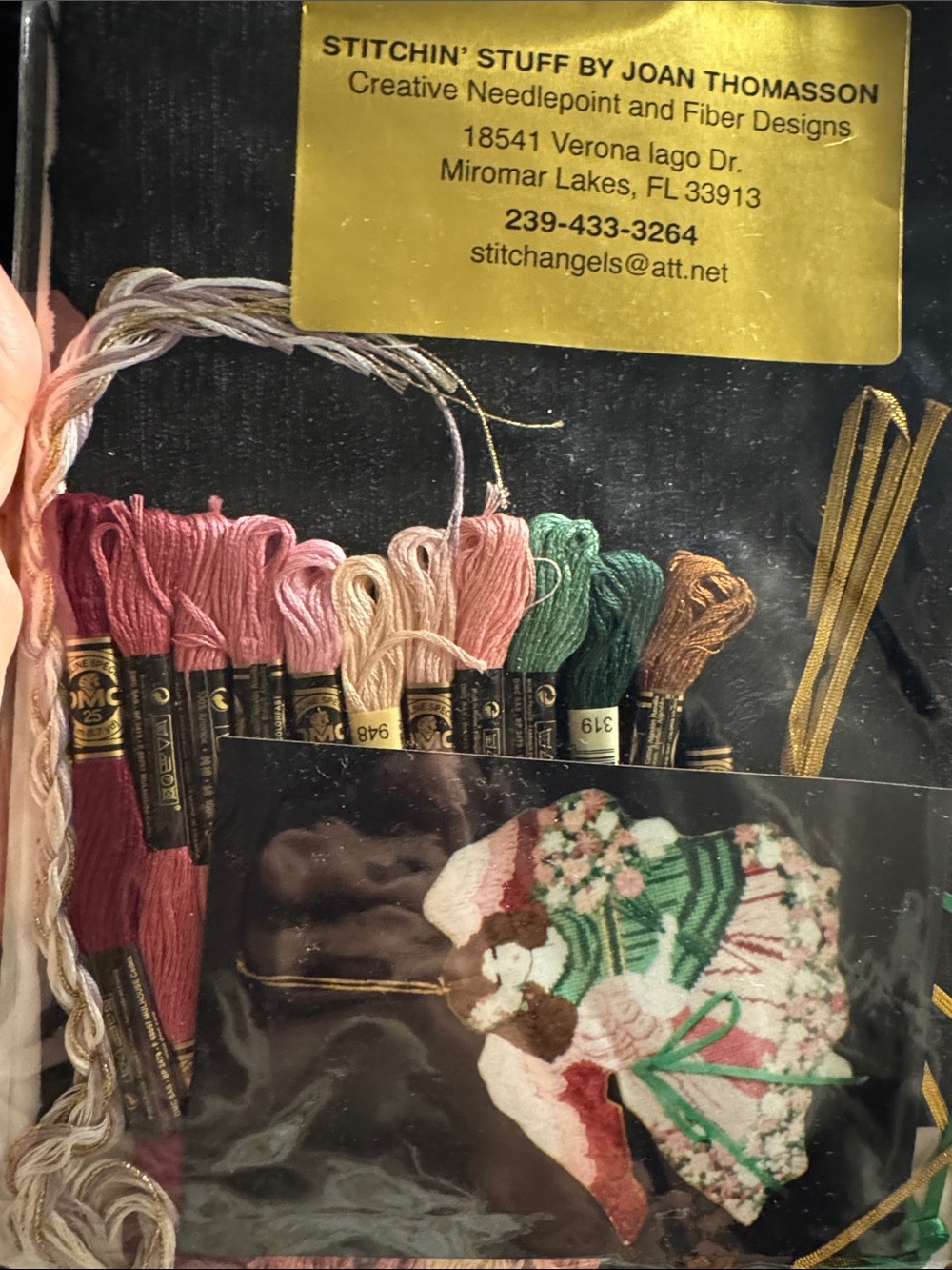 Stitchin' Stuff Embroidery Floss Pack - Pink, Green, Gold